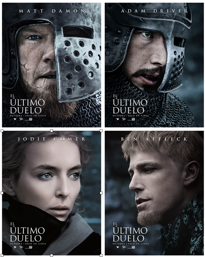 Nuevos pósters de personajes de El Último Duelo